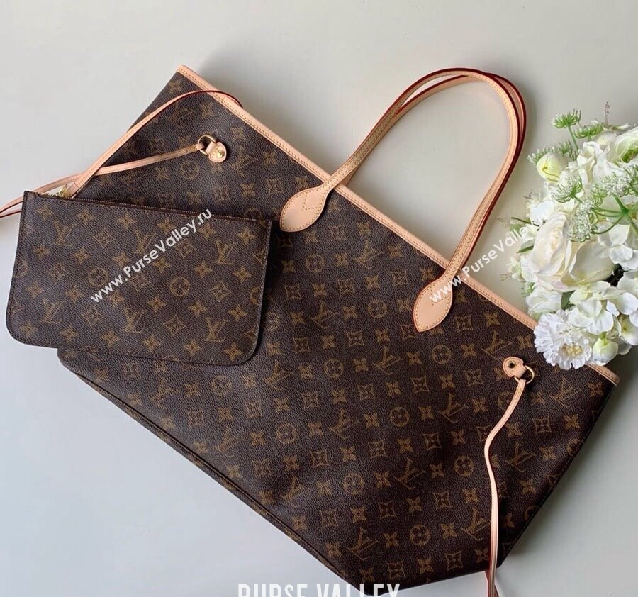 Louis Vuitton Classic Neverfull GM Tote Bag M40990 Monogram Canvas/Beige 2024 (KI-240520112)