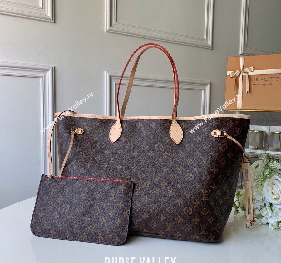 Louis Vuitton Classic Neverfull GM Tote Bag M41180 Monogram Canvas/Red 2024 (KI-240520113)