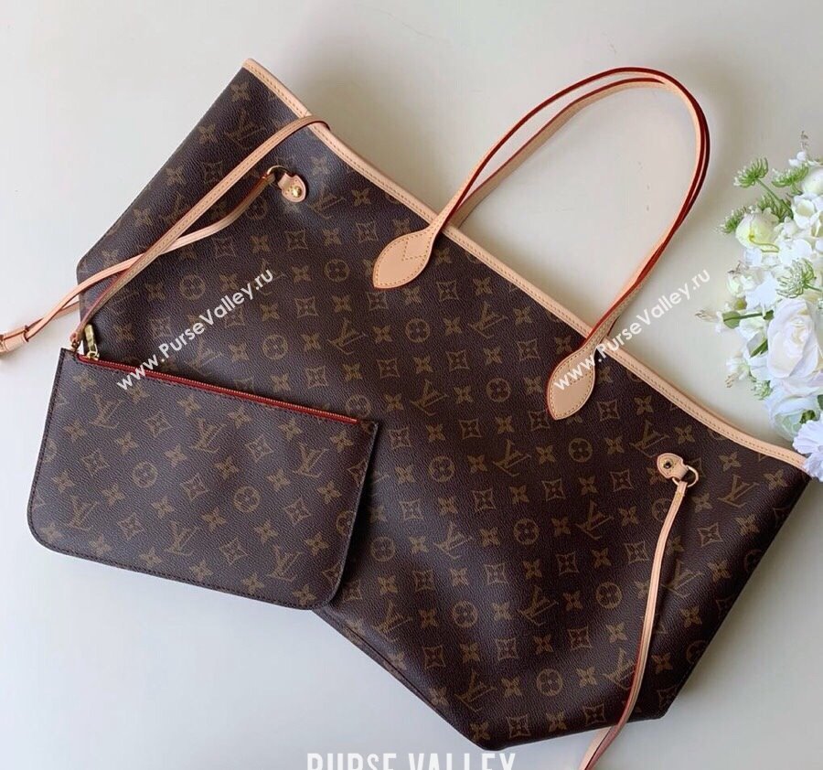 Louis Vuitton Classic Neverfull GM Tote Bag M41180 Monogram Canvas/Red 2024 (KI-240520113)