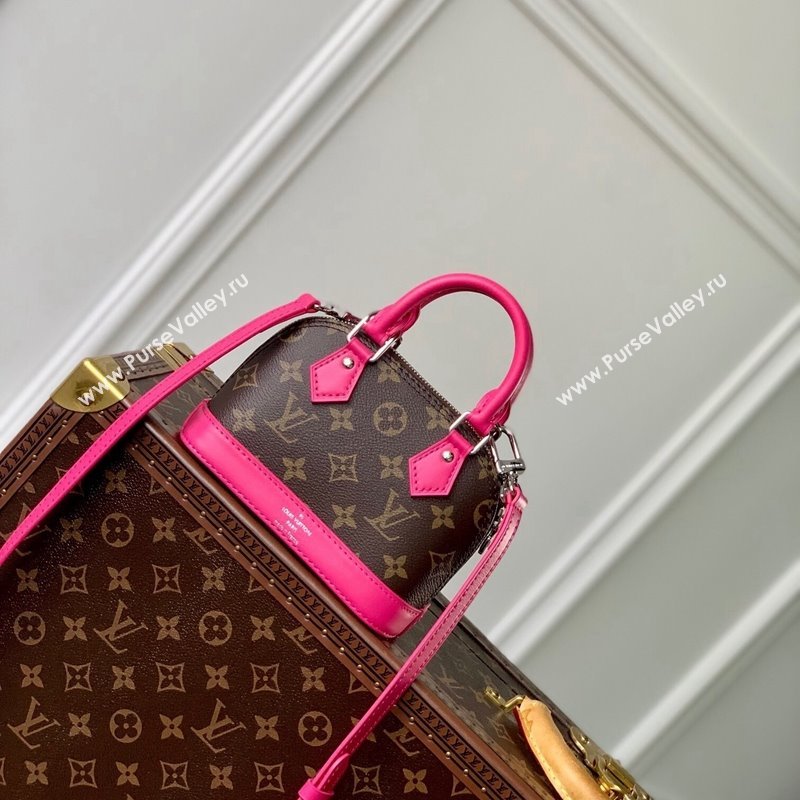 Louis Vuitton Nano Alma Bag in Monogram Macassar Canvas M82717 Pink 2024 (KI-240521002)