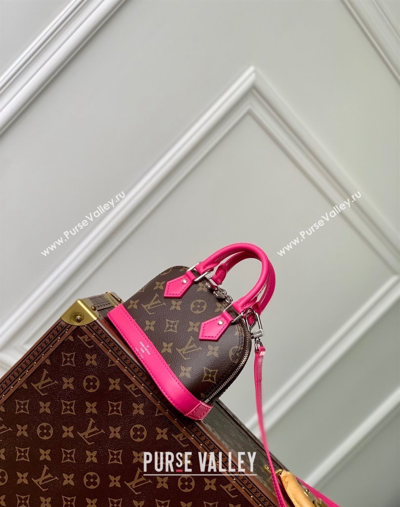 Louis Vuitton Nano Alma Bag in Monogram Macassar Canvas M82717 Pink 2024 (KI-240521002)