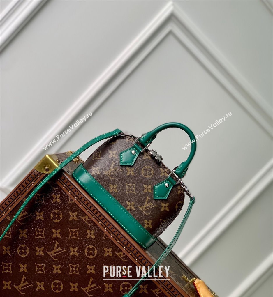 Louis Vuitton Nano Alma Bag in Monogram Macassar Canvas M82717 Green 2024 (KI-240521004)