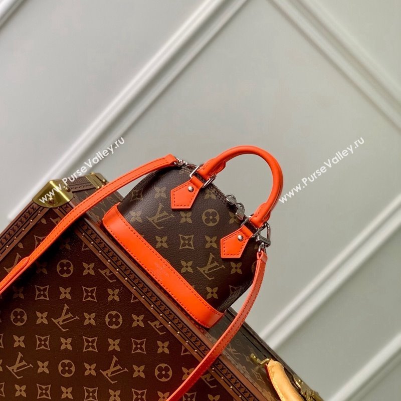 Louis Vuitton Nano Alma Bag in Monogram Macassar Canvas M82717 Orange 2024 (KI-240521005)