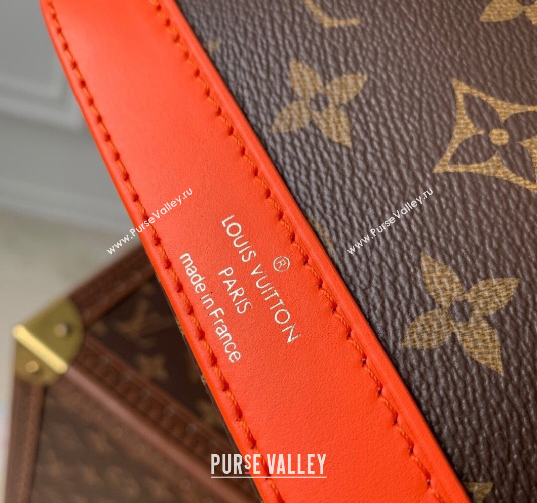 Louis Vuitton Nano Alma Bag in Monogram Macassar Canvas M82717 Orange 2024 (KI-240521005)