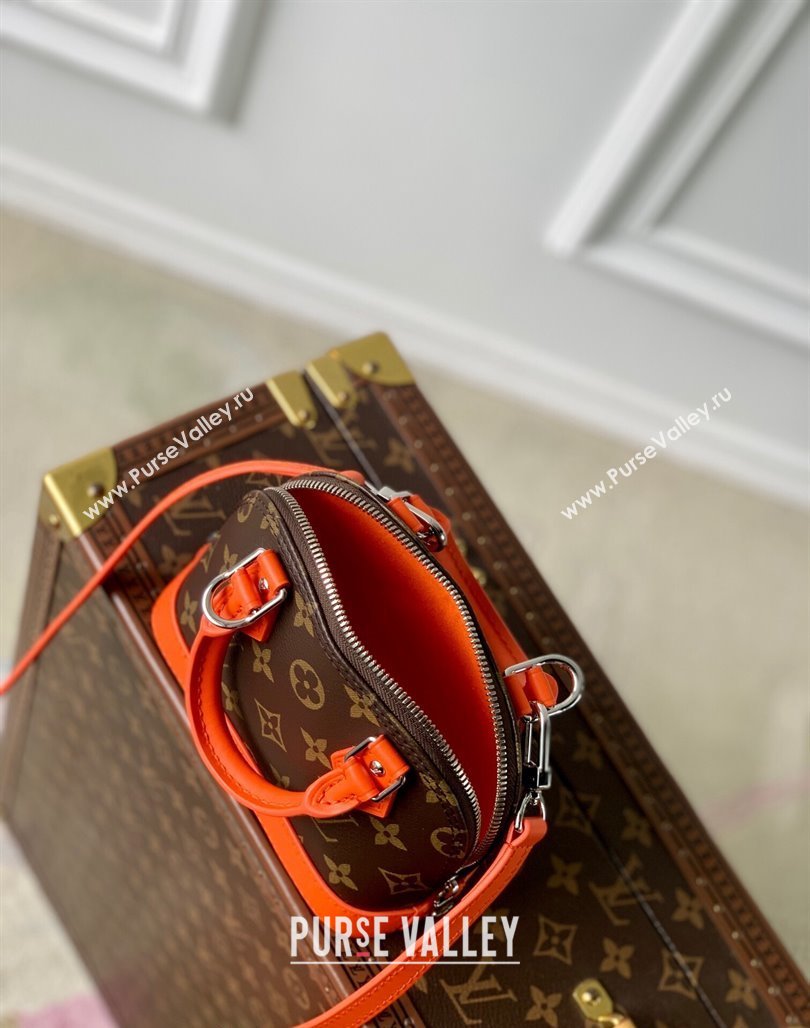 Louis Vuitton Nano Alma Bag in Monogram Macassar Canvas M82717 Orange 2024 (KI-240521005)