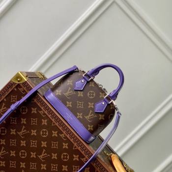 Louis Vuitton Nano Alma Bag in Monogram Macassar Canvas M82717 Purple 2024 (KI-240521006)