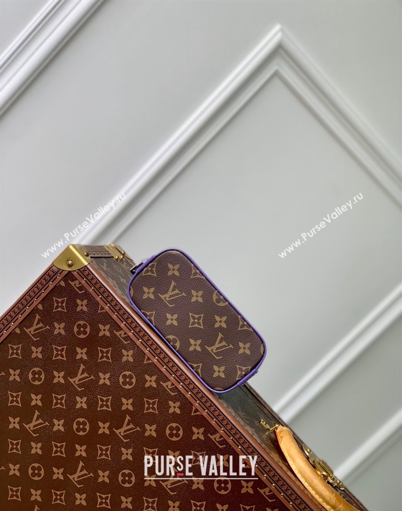 Louis Vuitton Nano Alma Bag in Monogram Macassar Canvas M82717 Purple 2024 (KI-240521006)