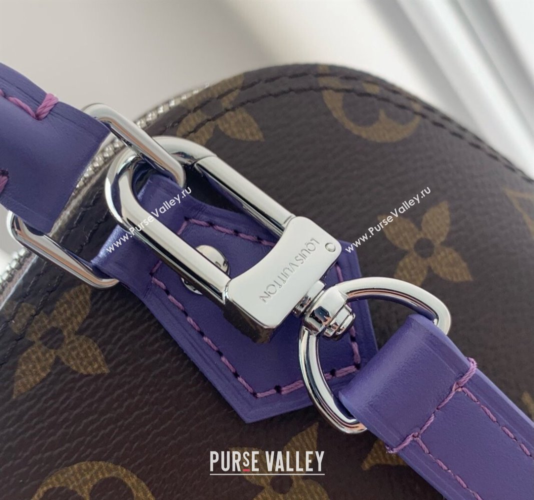 Louis Vuitton Nano Alma Bag in Monogram Macassar Canvas M82717 Purple 2024 (KI-240521006)