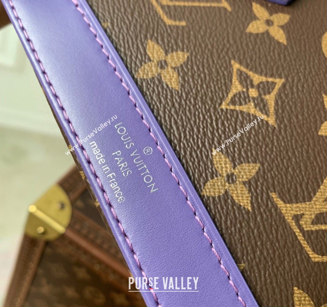 Louis Vuitton Nano Alma Bag in Monogram Macassar Canvas M82717 Purple 2024 (KI-240521006)