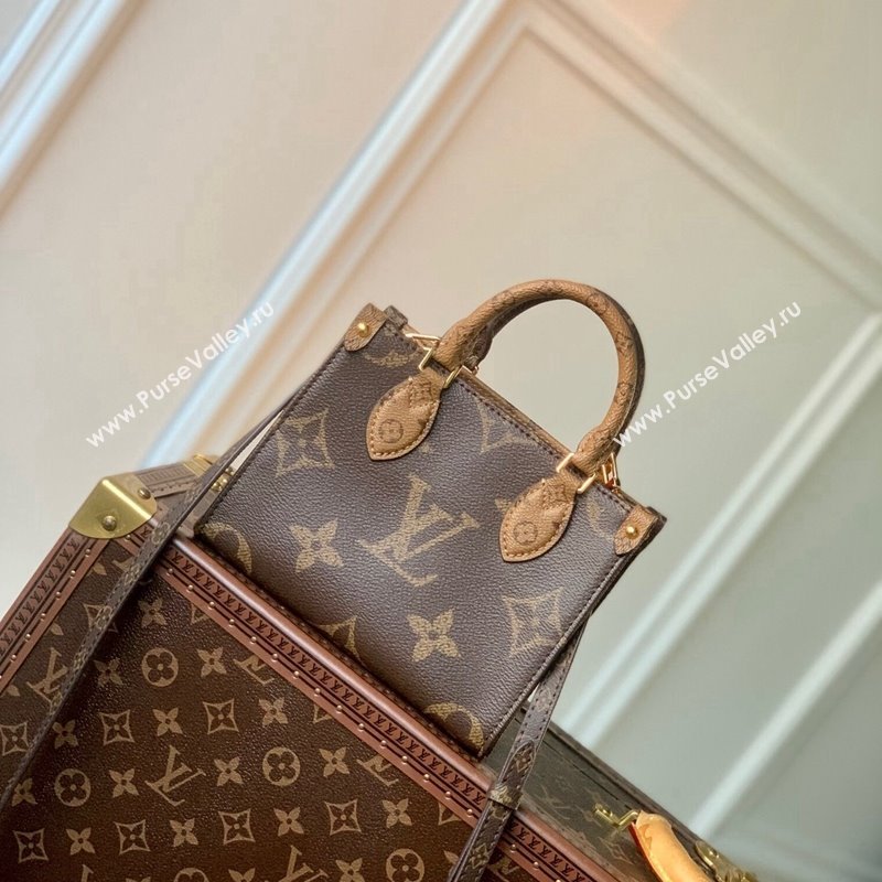 Louis Vuitton OnTheGo BB Tote Bag M46839 Monogram Reverse Canvas 2024 (KI-240521007)