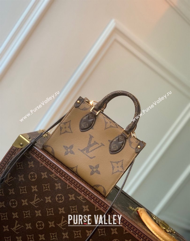 Louis Vuitton OnTheGo BB Tote Bag M46839 Monogram Reverse Canvas 2024 (KI-240521007)