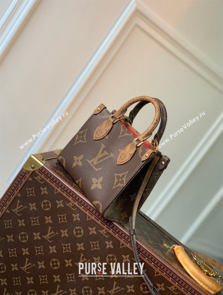 Louis Vuitton OnTheGo BB Tote Bag M46839 Monogram Reverse Canvas 2024 (KI-240521007)