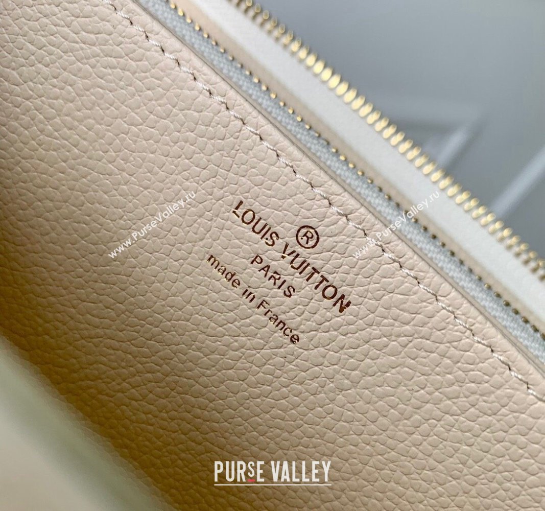 Louis Vuitton Zippy Wallet in Sunrise Aquarelle Monogram Empreinte Leather M83505 Cream White 2024 (KI-240521008)