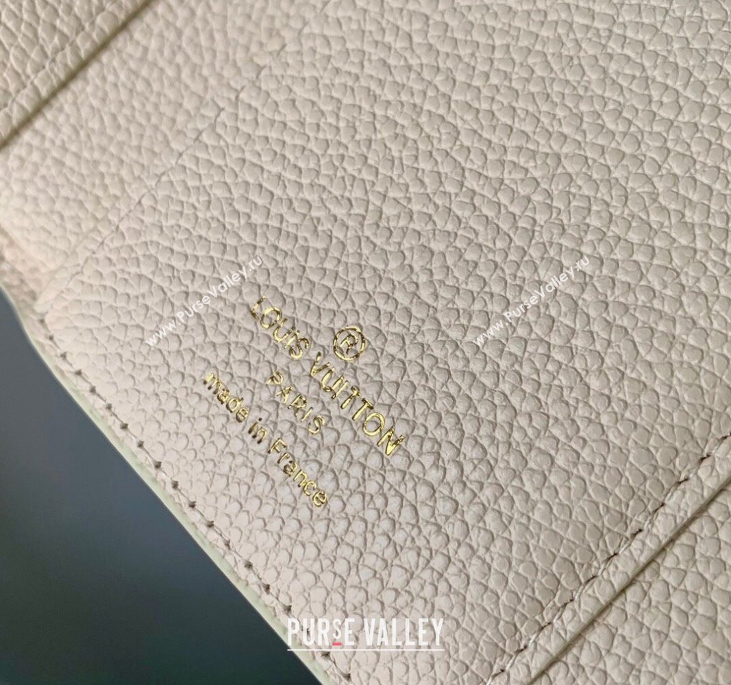 Louis Vuitton Victorine Wallet in Sunrise Aquarelle Monogram Empreinte Leather M83507 Cream White 2024 (KI-240521009)