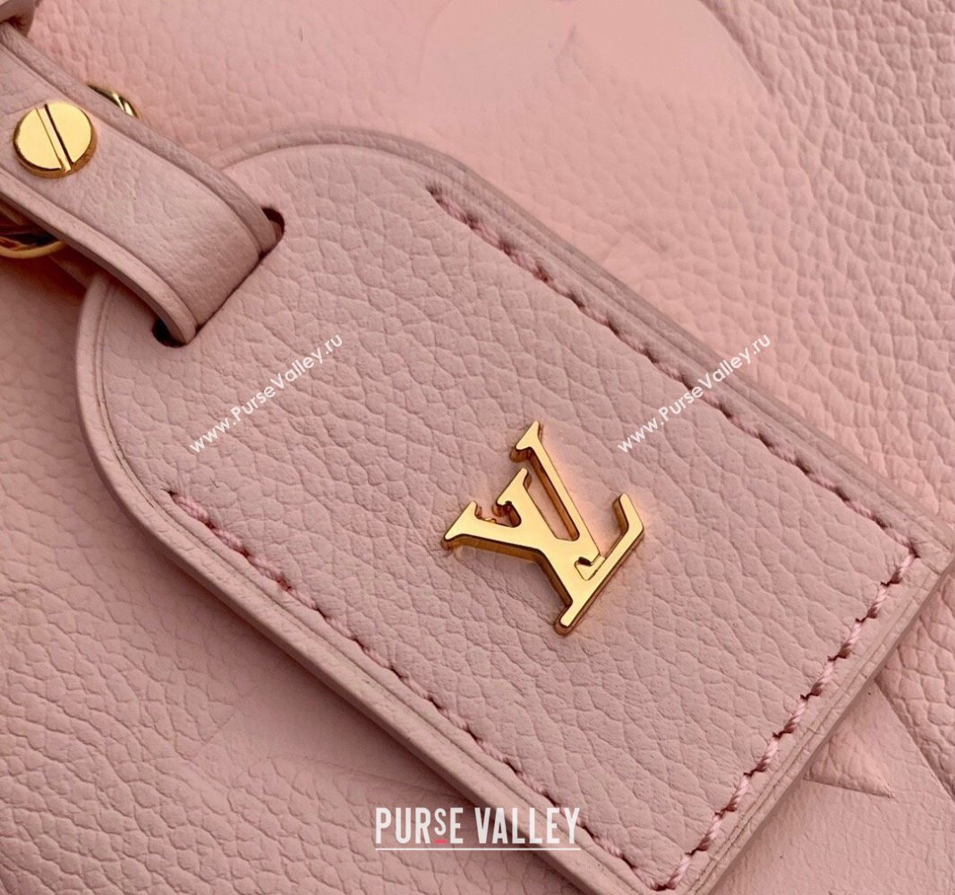 Louis Vuitton CarryAll PM Hobo Bag in Opale Pink Monogram Leather M46288 2024 (KI-240521014)