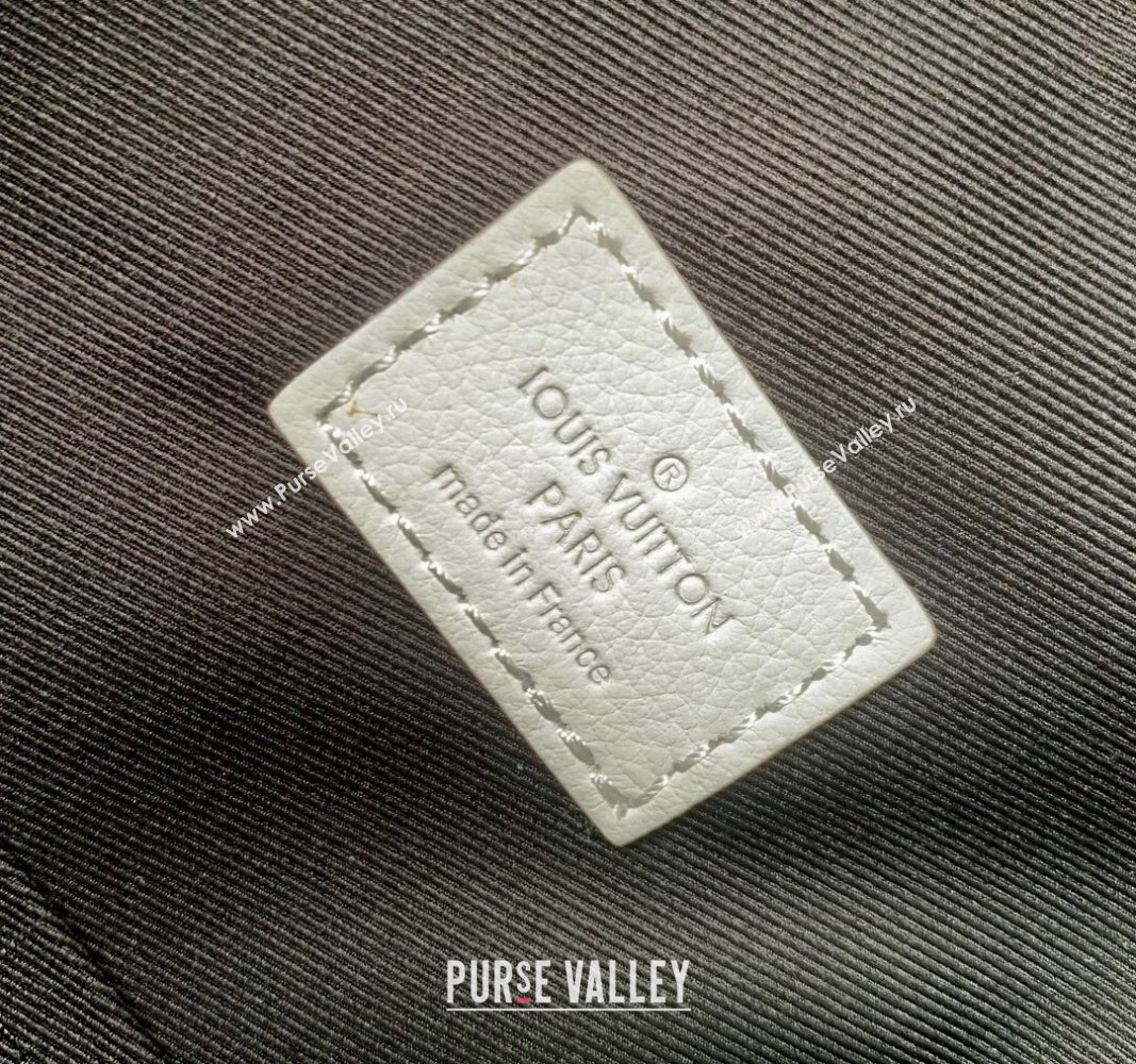 Louis Vuitton Discovery Backpack bag in Monogram Shadow Calfskin M24760 White/Navy Blue 2024 (KI-240520026)