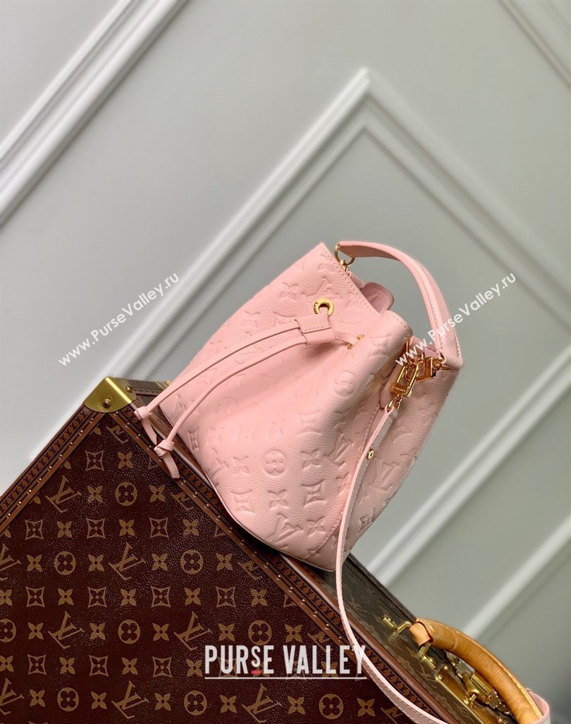 Louis Vuitton NeoNoe BB Bucket Bag in Opale Pink Monogram Leather M45709 2024 (KI-240521015)