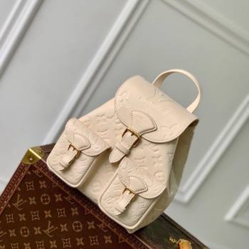 Louis Vuitton Backup Backpack bag in Monogram Empreinte Leather M47106 Cream White 2024 (KI-240521016)