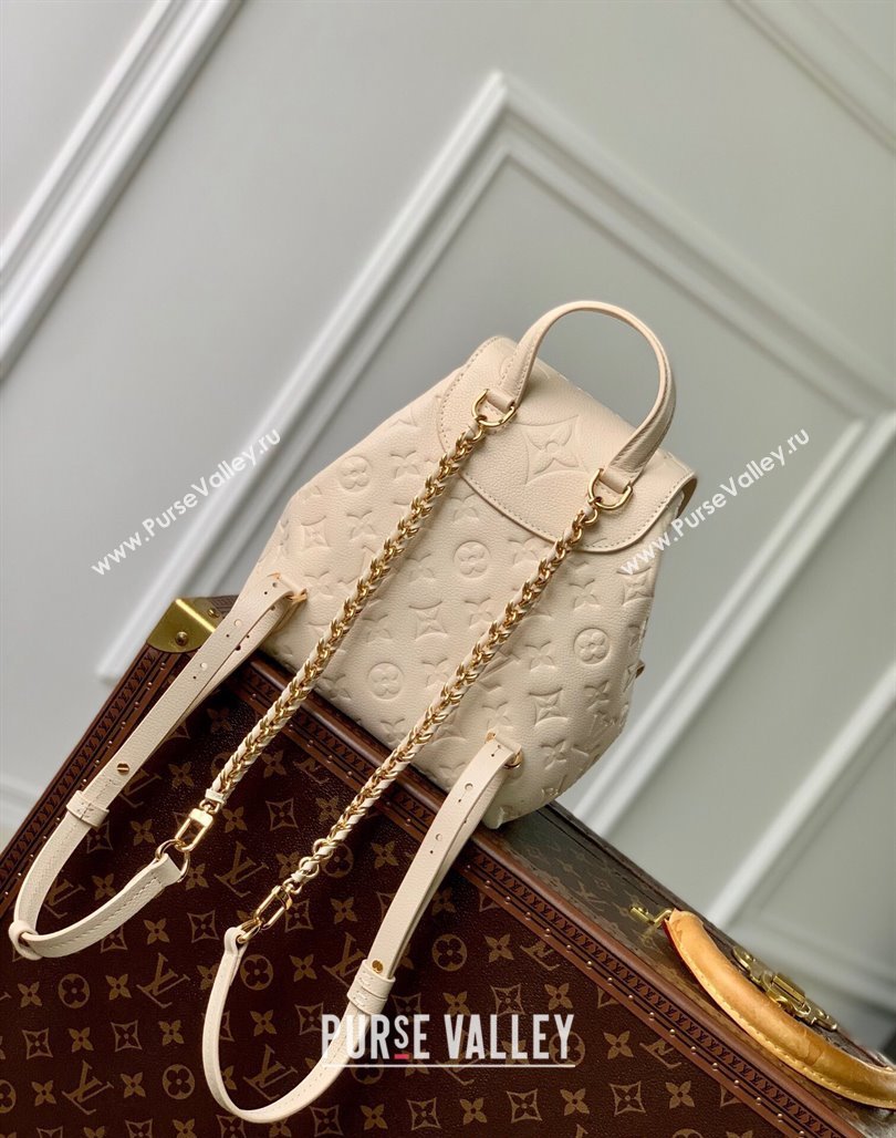 Louis Vuitton Backup Backpack bag in Monogram Empreinte Leather M47106 Cream White 2024 (KI-240521016)