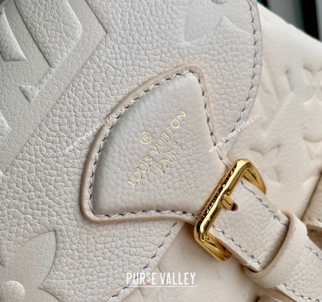 Louis Vuitton Backup Backpack bag in Monogram Empreinte Leather M47106 Cream White 2024 (KI-240521016)