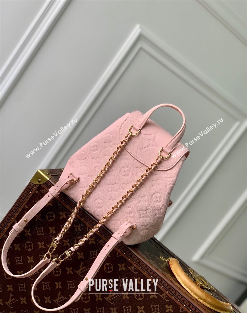 Louis Vuitton Backup Backpack bag in Monogram Empreinte Leather M47074 Opal Pink 2024 (KI-240521017)