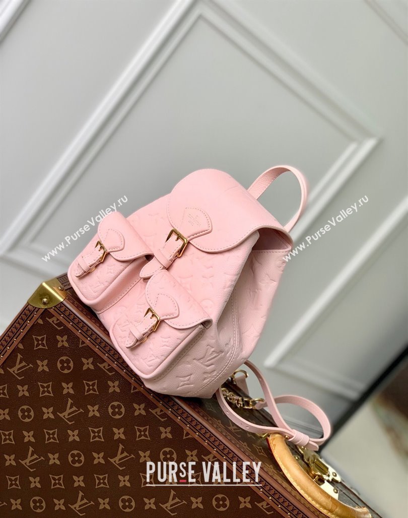 Louis Vuitton Backup Backpack bag in Monogram Empreinte Leather M47074 Opal Pink 2024 (KI-240521017)