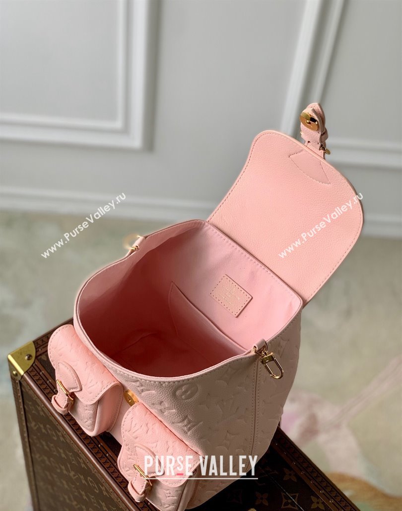 Louis Vuitton Backup Backpack bag in Monogram Empreinte Leather M47074 Opal Pink 2024 (KI-240521017)