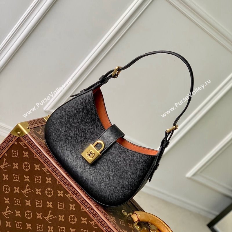 Louis Vuitton Low Key Shoulder Bag in Grained Calfskin M24611 Black 2024 (KI-240521028)