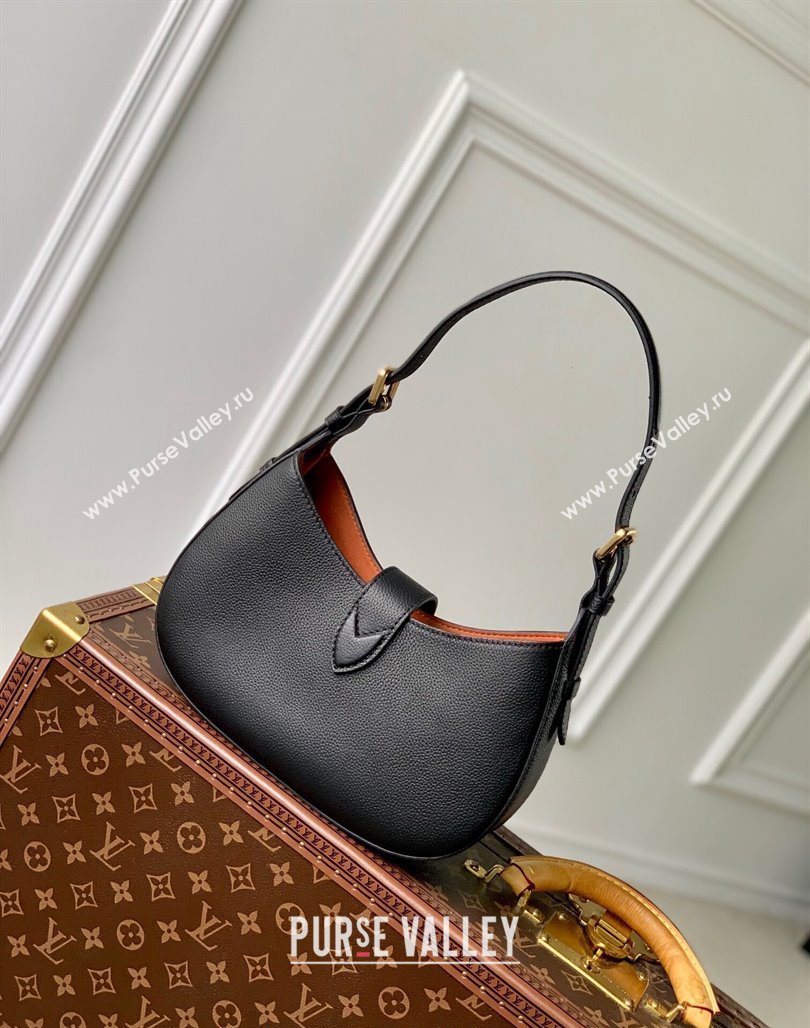 Louis Vuitton Low Key Shoulder Bag in Grained Calfskin M24611 Black 2024 (KI-240521028)