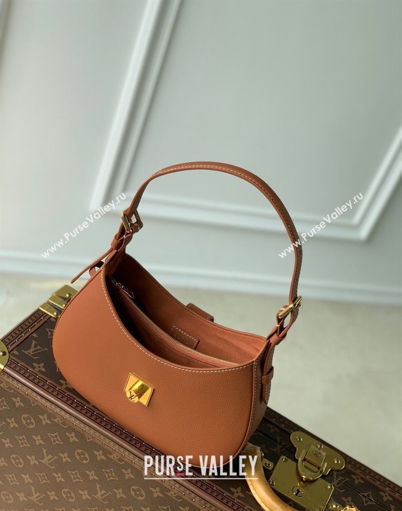 Louis Vuitton Low Key Shoulder Bag in Grained Calfskin M24885 Brown 2024 (KI-240521029)