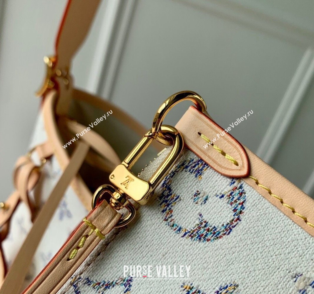 Louis Vuitton CarryAll PM Hobo bag in Multicolor Beige Monogram Jacquard Fabric M24707 2024 (KI-240521035)