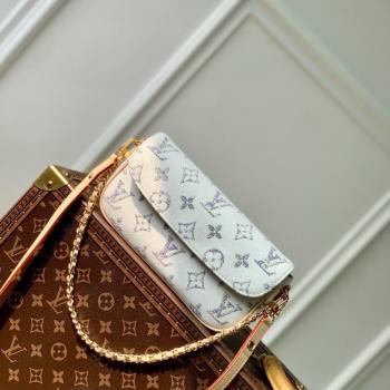 Louis Vuitton Wallet on Chain Ivy Mini bag in Multicolor Beige Monogram Jacquard Fabric M83499 2024 (KI-240521037)