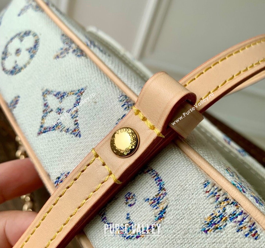 Louis Vuitton Wallet on Chain Ivy Mini bag in Multicolor Beige Monogram Jacquard Fabric M83499 2024 (KI-240521037)