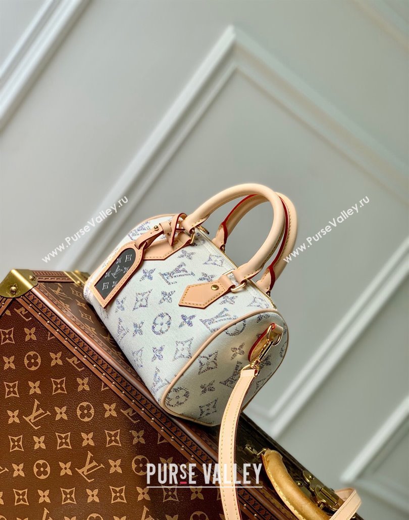 Louis Vuitton Speedy Bandouliere 20 bag in Multicolor Beige Monogram Jacquard Fabric M24709 2024 (KI-240521036)