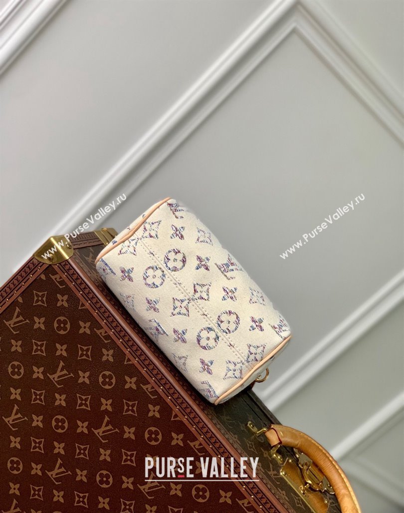 Louis Vuitton Speedy Bandouliere 20 bag in Multicolor Beige Monogram Jacquard Fabric M24709 2024 (KI-240521036)