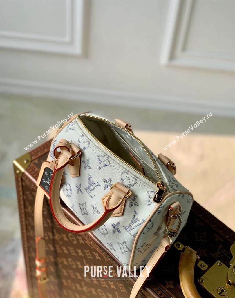 Louis Vuitton Speedy Bandouliere 20 bag in Multicolor Beige Monogram Jacquard Fabric M24709 2024 (KI-240521036)