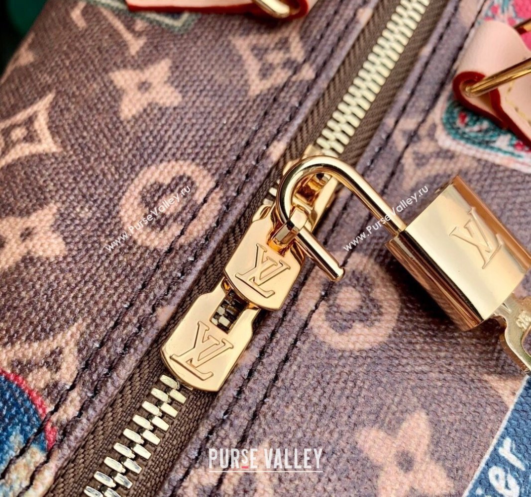 Louis Vuitton Speedy Bandouliere 30 bag in Monogram Canvas with Vintage Hotel Labels M47087 2024 (KI-240521021)