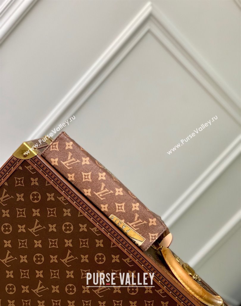 Louis Vuitton Toilet Pouch in Monogram Canvas with Vintage Hotel Labels M83487 2024 (KI-240521022)