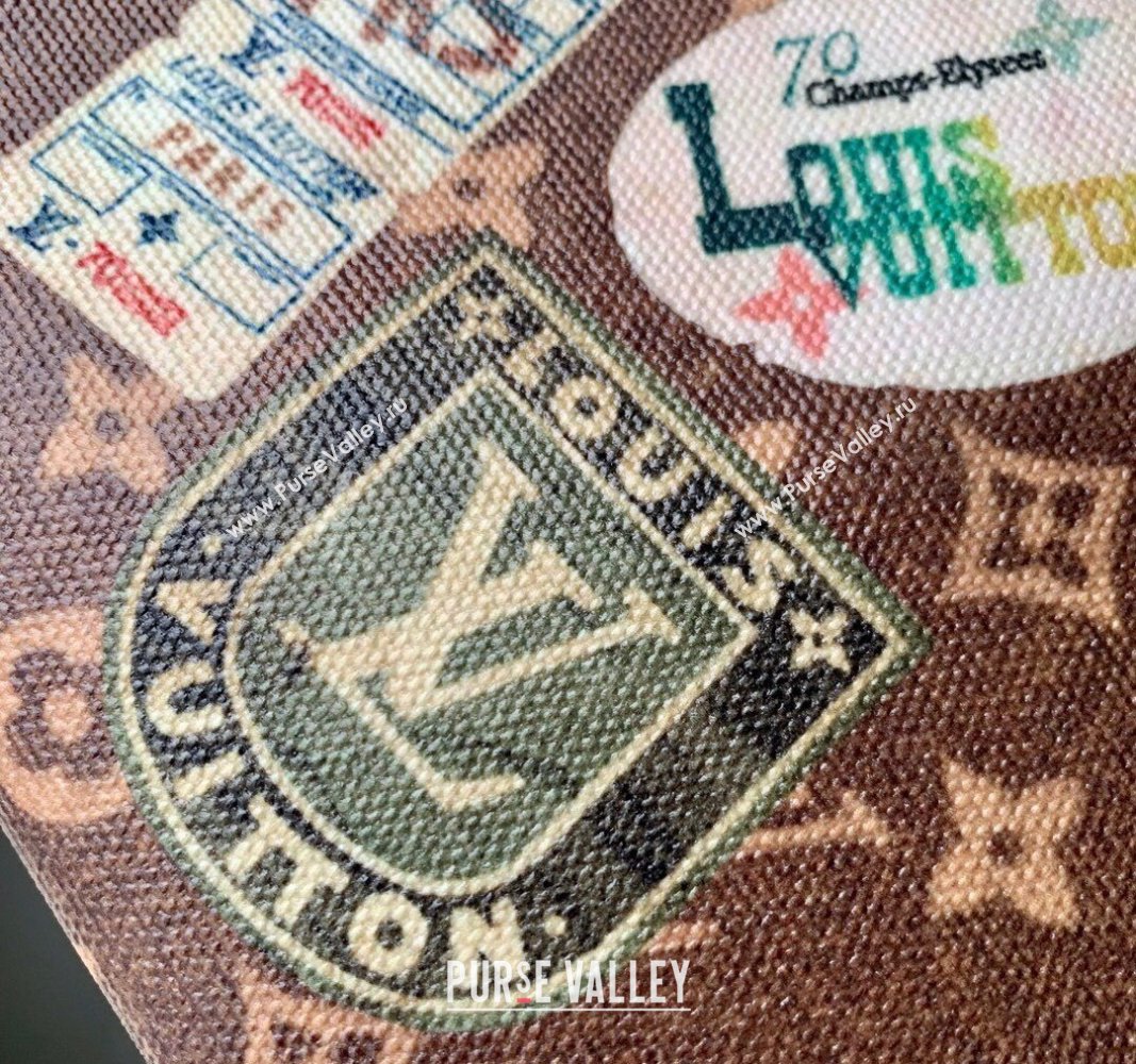 Louis Vuitton Toilet Pouch in Monogram Canvas with Vintage Hotel Labels M83487 2024 (KI-240521022)