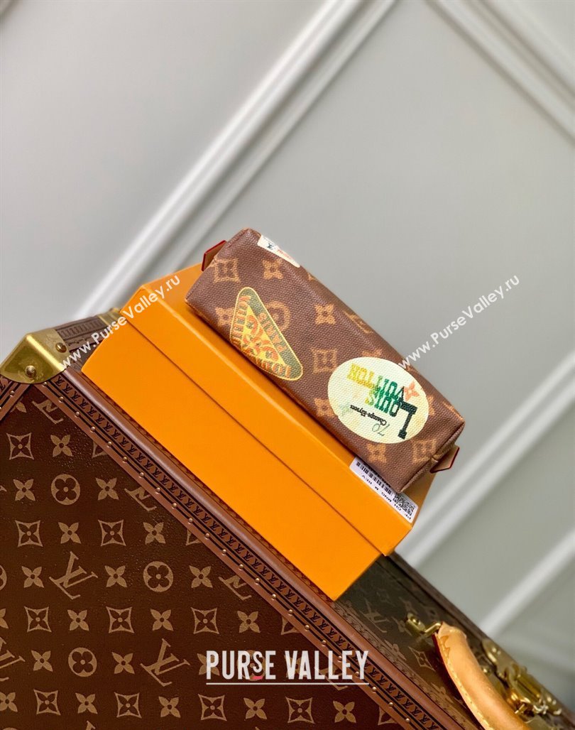 Louis Vuitton Cosmetic Pouch in Monogram Canvas with Vintage Hotel Labels M83597 2024 (KI-240521024)