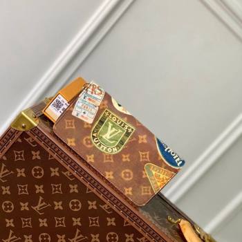 Louis Vuitton Zippy Wallet in Monogram Canvas with Vintage Hotel Labels M60017 2024 (KI-240521025)