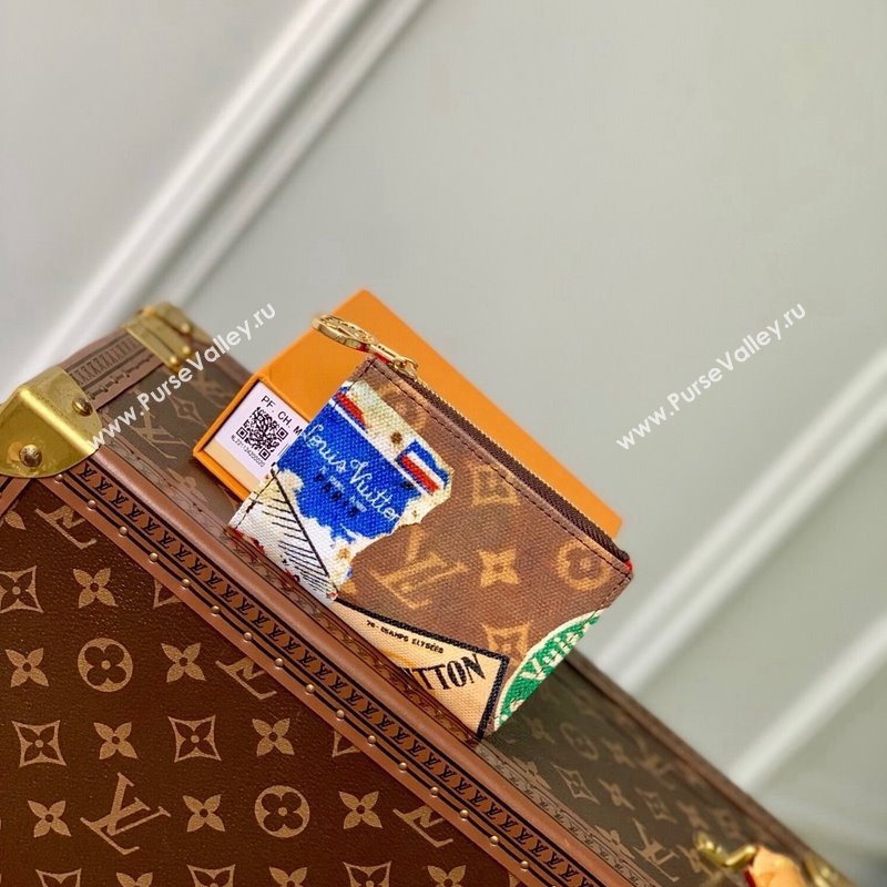 Louis Vuitton Lisa Wallet in Monogram Canvas with Vintage Hotel Labels M82383 2024 (KI-240521026)