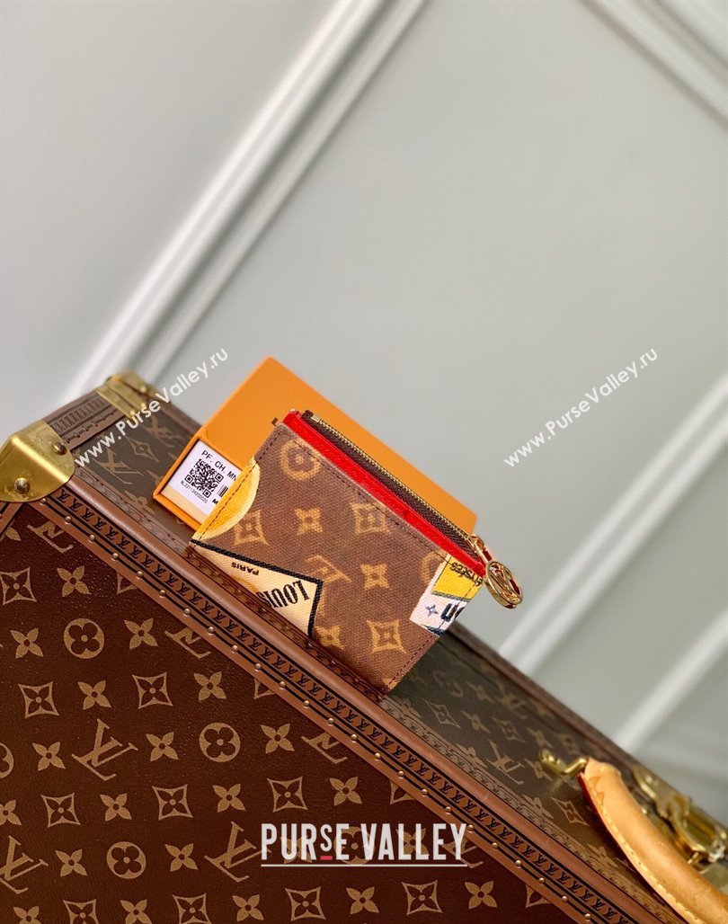 Louis Vuitton Lisa Wallet in Monogram Canvas with Vintage Hotel Labels M82383 2024 (KI-240521026)