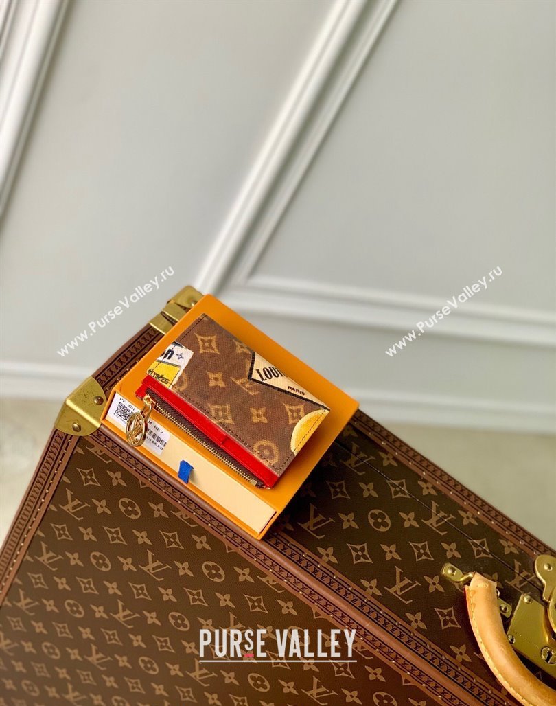 Louis Vuitton Lisa Wallet in Monogram Canvas with Vintage Hotel Labels M82383 2024 (KI-240521026)