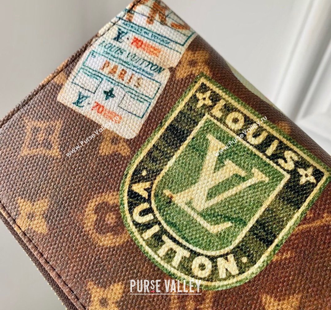 Louis Vuitton Lisa Wallet in Monogram Canvas with Vintage Hotel Labels M82383 2024 (KI-240521026)