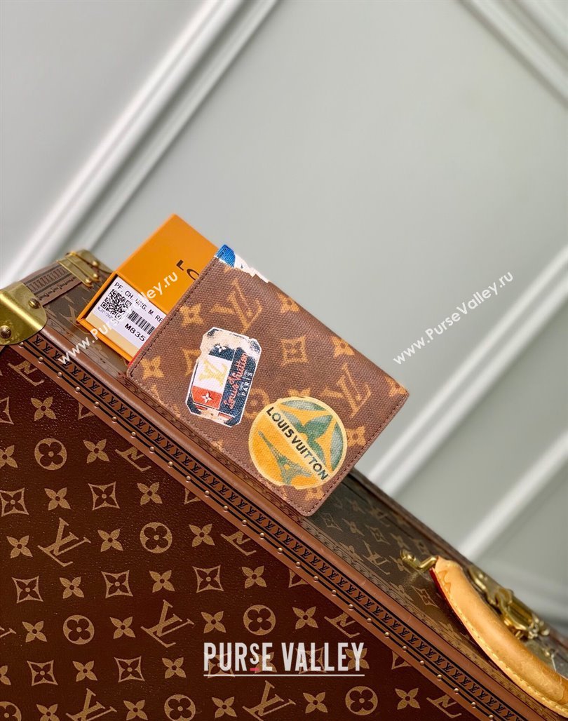 Louis Vuitton Passport Cover in Monogram Canvas with Vintage Hotel Labels M83519 2024 (KI-240521027)