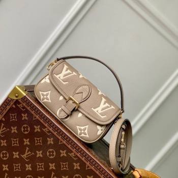 Louis Vuitton Nano Diane Mini bag in Monogram Empreinte Leather M83300 Tourterelle Beige/Cream White 2024 (KI-240520063)