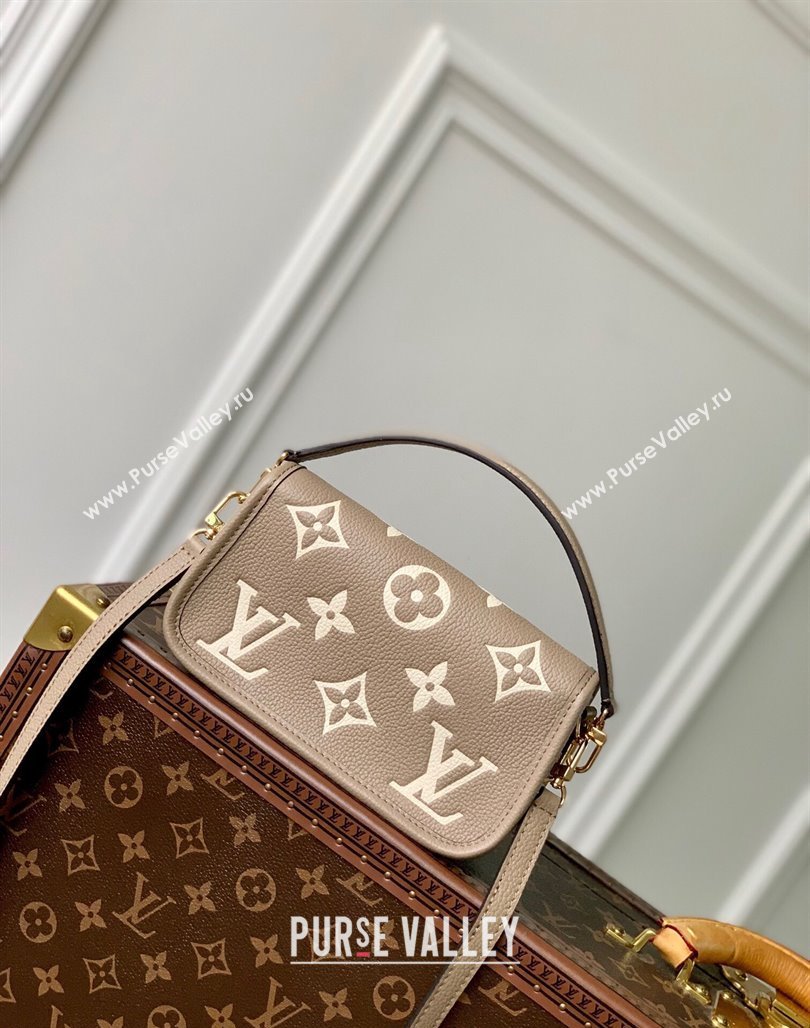 Louis Vuitton Nano Diane Mini bag in Monogram Empreinte Leather M83300 Tourterelle Beige/Cream White 2024 (KI-240520063)