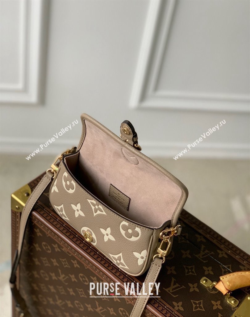 Louis Vuitton Nano Diane Mini bag in Monogram Empreinte Leather M83300 Tourterelle Beige/Cream White 2024 (KI-240520063)