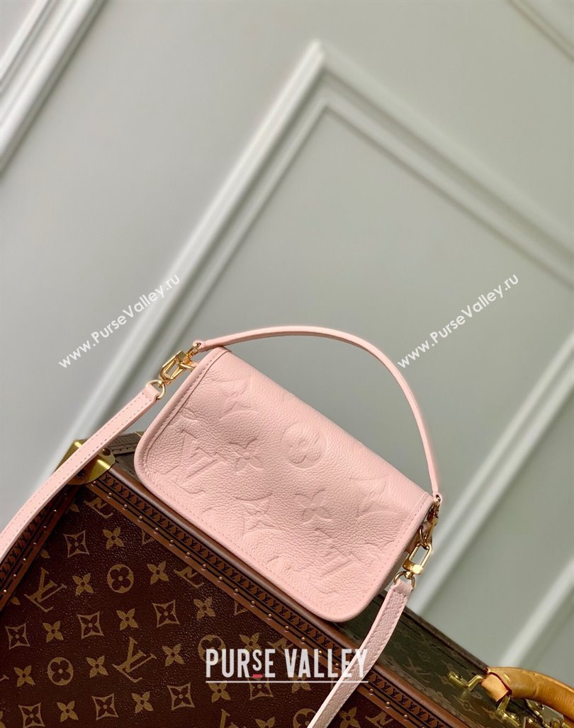 Louis Vuitton Nano Diane Mini bag in Monogram Empreinte Leather M83566 Opale Pink 2024 (KI-240520064)